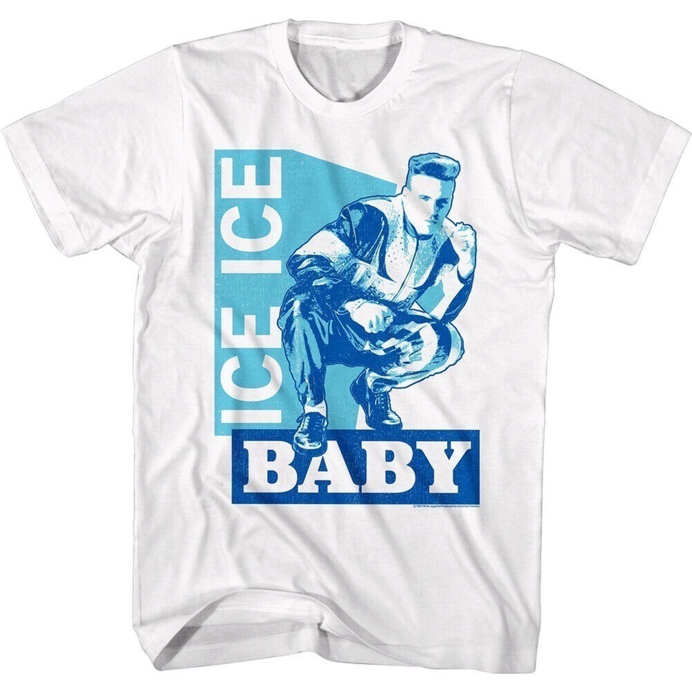 Vanilla Ice Ice Baby T Shirt Cold Blue Rap Hiphop Single